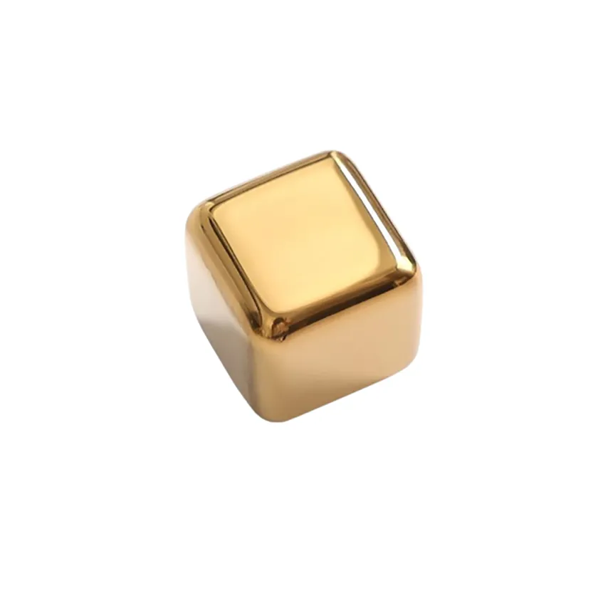 Funki Buys | Whisky Stones | Gold Stainless Steel Reusable Ice Cubes
