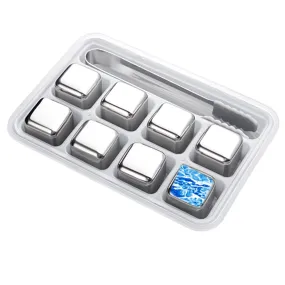 Funki Buys | Whisky Stones | Reusable Ice Cubes Set | Stainless Steel