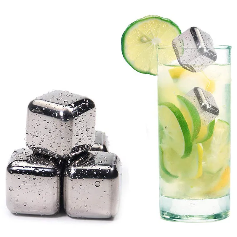 Funki Buys | Whisky Stones | Reusable Ice Cubes Set | Stainless Steel