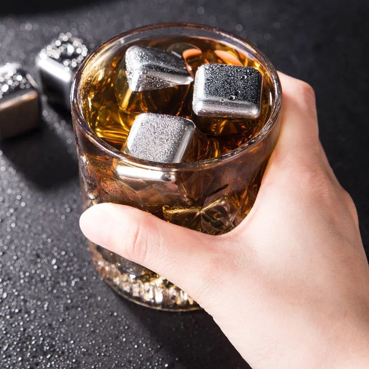 Funki Buys | Whisky Stones | Reusable Ice Cubes Set | Stainless Steel