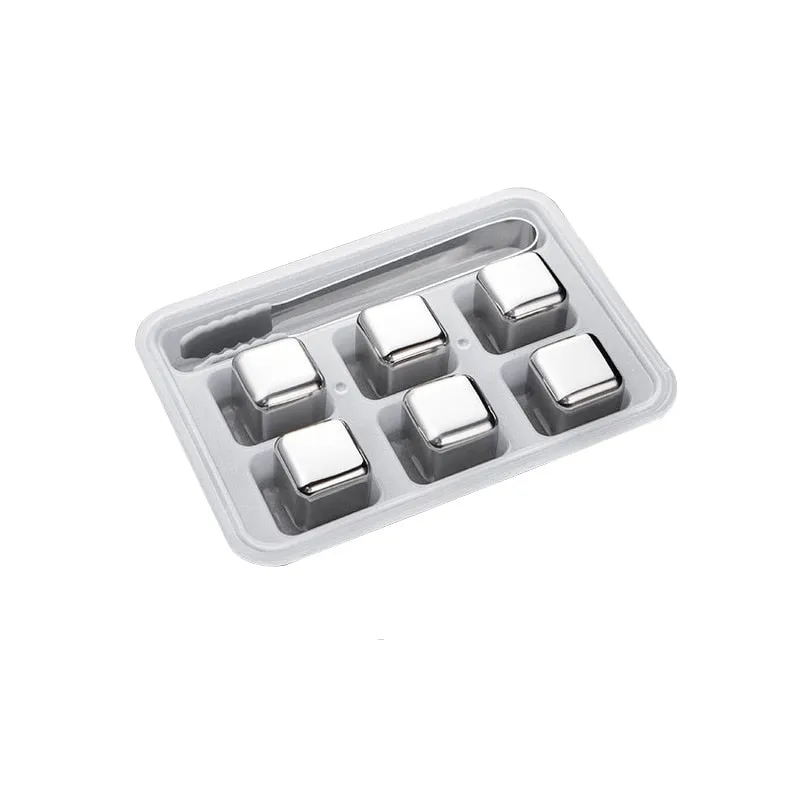 Funki Buys | Whisky Stones | Reusable Ice Cubes Set | Stainless Steel
