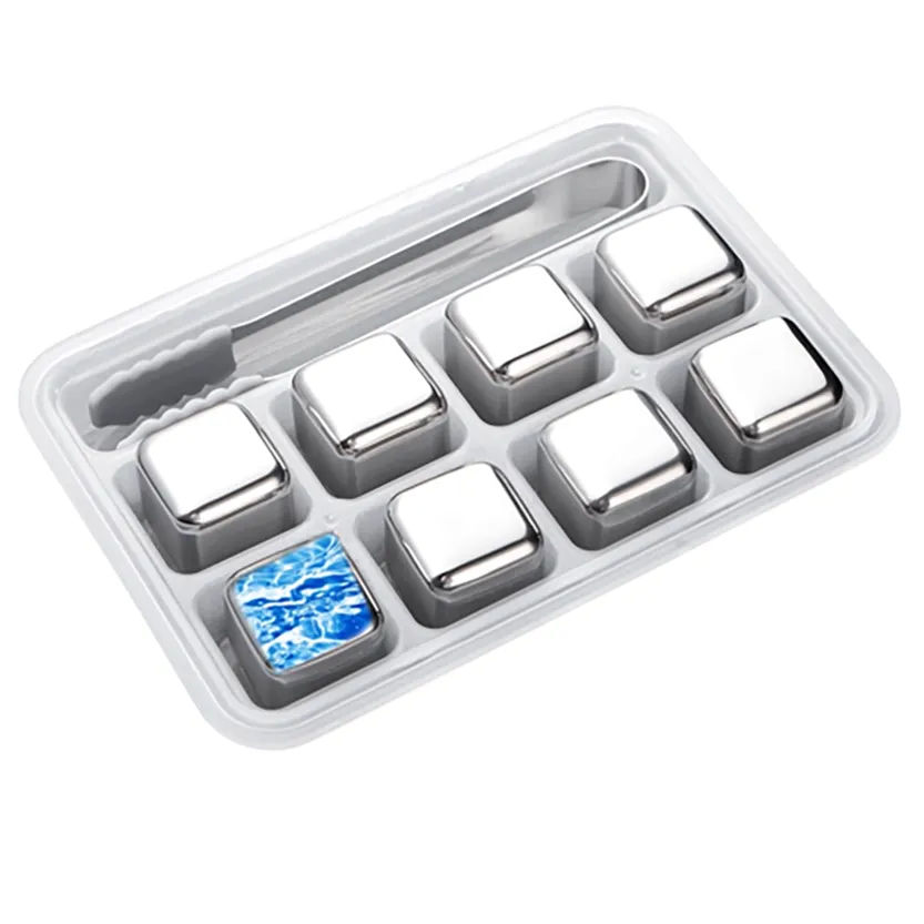 Funki Buys | Whisky Stones | Reusable Ice Cubes Set | Stainless Steel