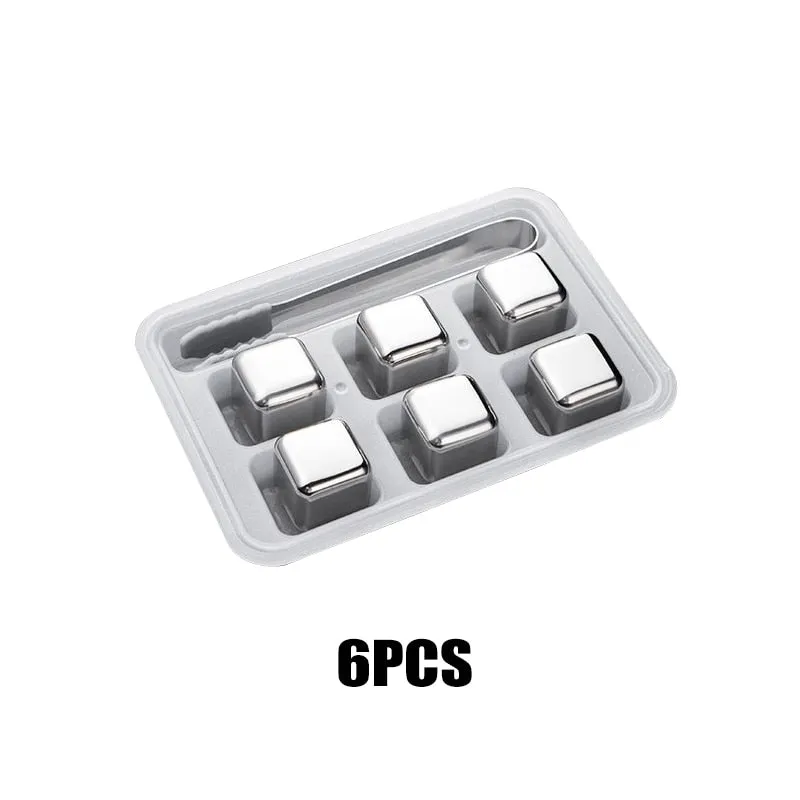 Funki Buys | Whisky Stones | Reusable Ice Cubes Set | Stainless Steel