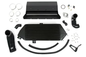 Grimmspeed Top Mount Intercooler Kit [Inc. Splitter] Thermal Dispersant BLACK - Subaru 05-09 LGT - 090043
