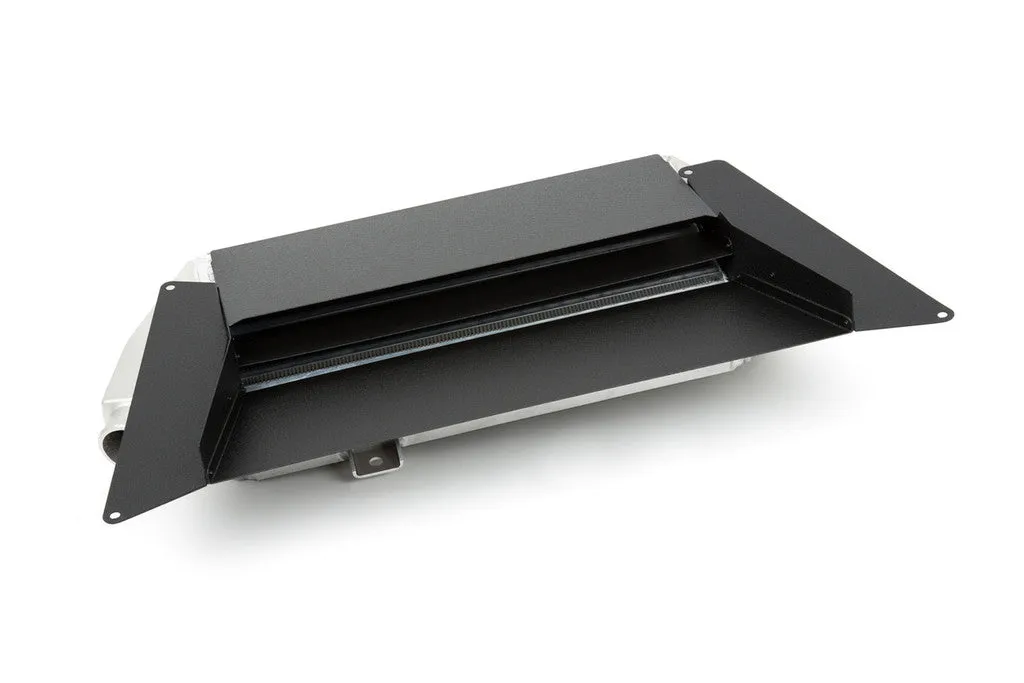 Grimmspeed Top Mount Intercooler Kit [Inc. Splitter] Thermal Dispersant BLACK - Subaru 08-14 WRX - 090044