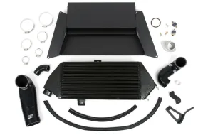 Grimmspeed Top Mount Intercooler Kit [Inc. Splitter] Thermal Dispersant BLACK - Subaru 08-14 WRX - 090044