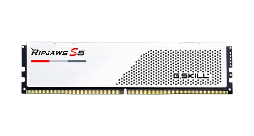 G.Skills Ripjaws S5 32GB (2x16GB) DDR5 PC5-44800 5600MHz CL36-36-36-76 1.20V Intel XMP 3.0 gaming ram memory - white