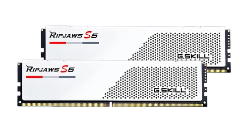G.Skills Ripjaws S5 32GB (2x16GB) DDR5 PC5-44800 5600MHz CL36-36-36-76 1.20V Intel XMP 3.0 gaming ram memory - white
