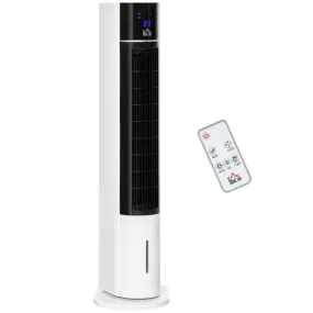 HOMCOM 4-In-1 7000 BTU Air Conditioner Portable AC Unit for Cooling Dehumidifying Ventilating for Room up to 15m², with Remote Controller, 24H Timer, Window Mount Kit, R290, A Energy Efficiency