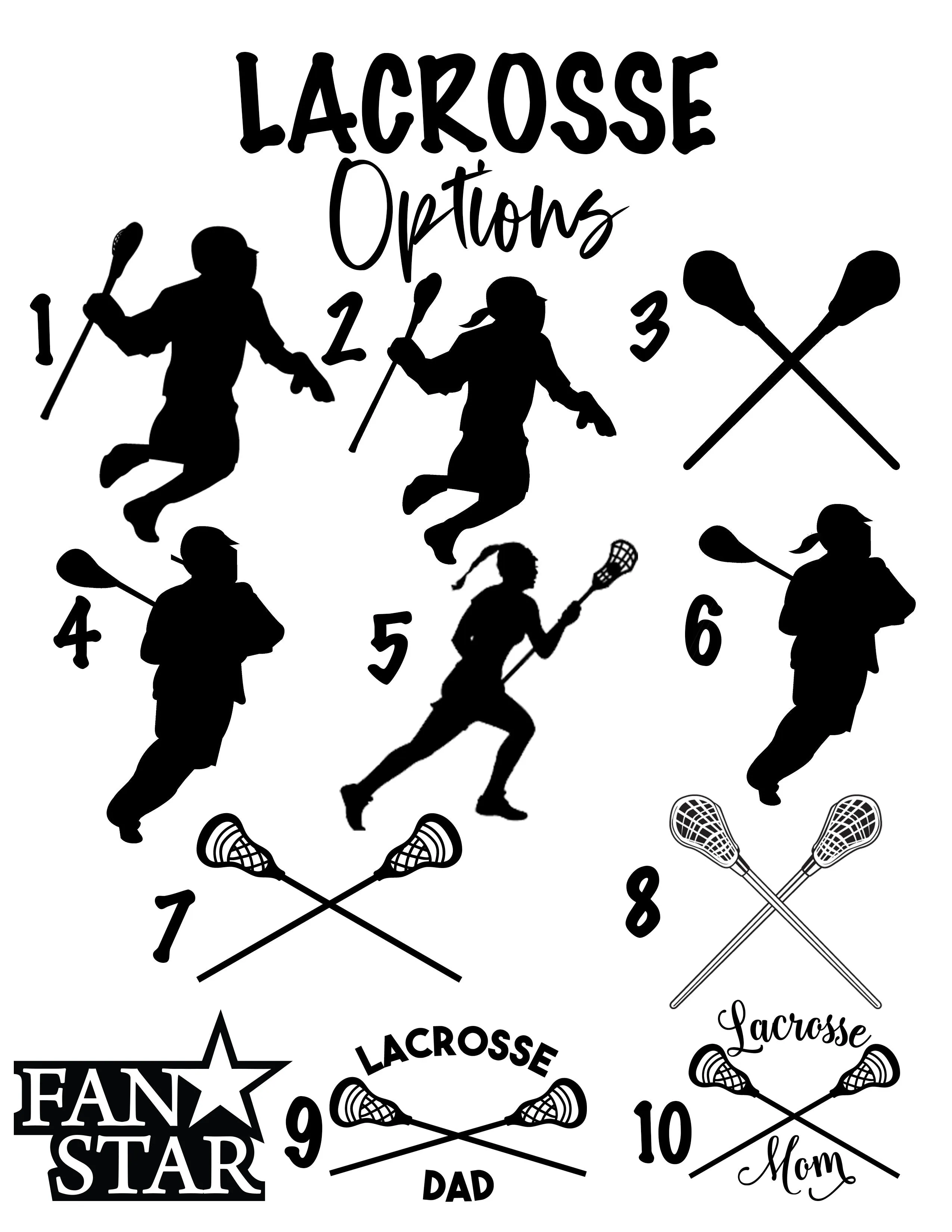Lacrosse Cooling Towel with Watercolor Background