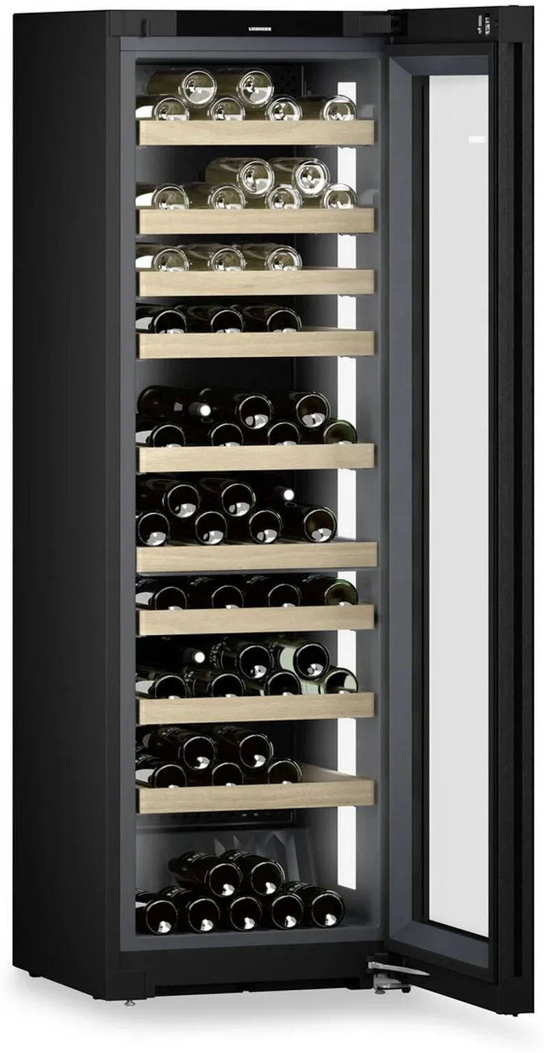 Liebherr Vinidor WPGBI5272 Freestanding Wine Cooler - Black Steel - F Rated