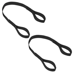 Mac's Soft Loops - 1" x 18" - Black - (Set of 2)