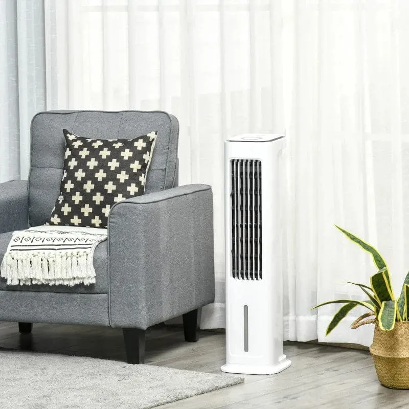 Maplin Plus 2-in-1 Oscillating Evaporative Ice Cooling Fan - White