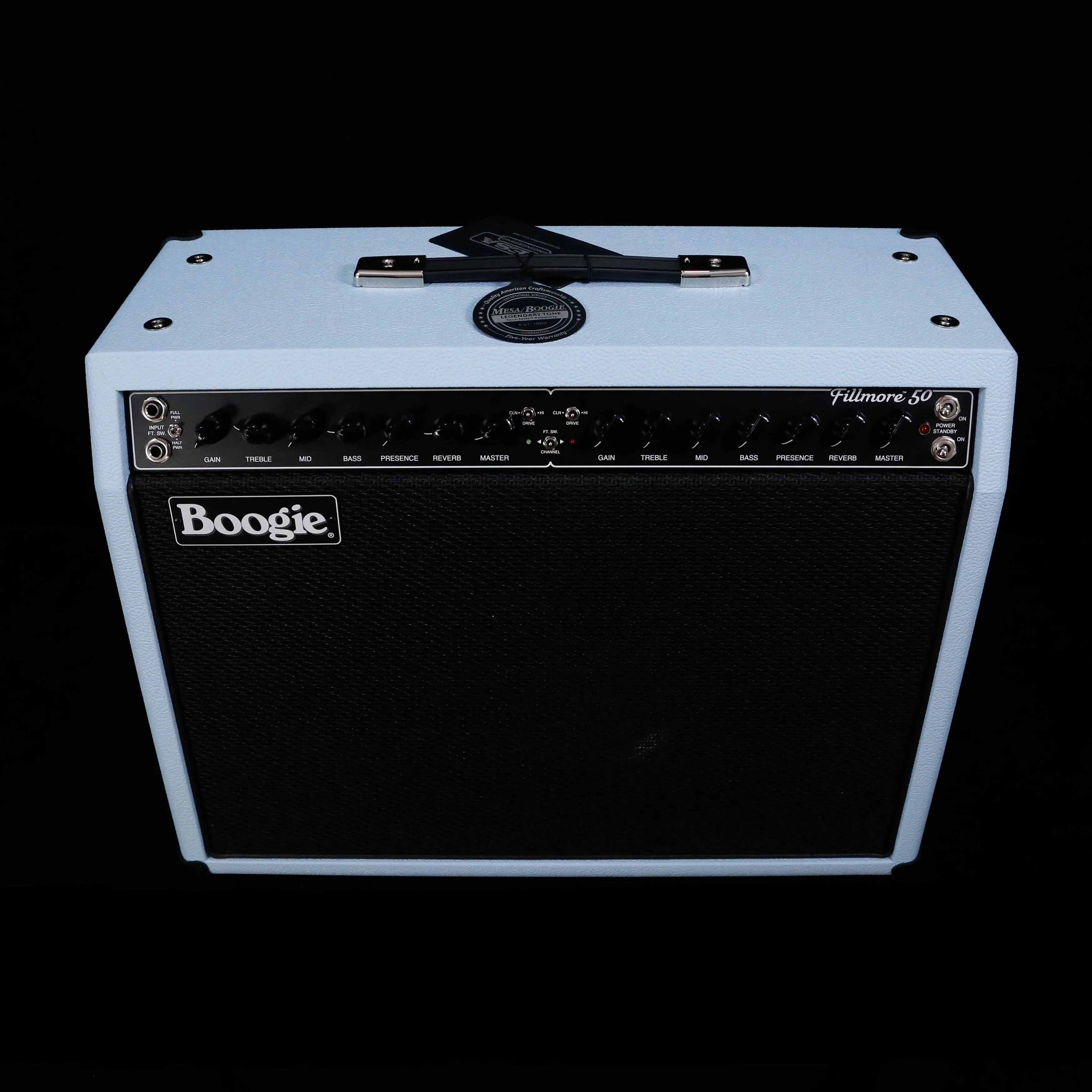 Mesa Boogie Fillmore 50 Configured 1x12 Combo, Baby Blue Bronco