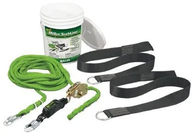 Miller TechLine Horizontal Lifeline Kit - Compliant HLLR2-Z7/60FT