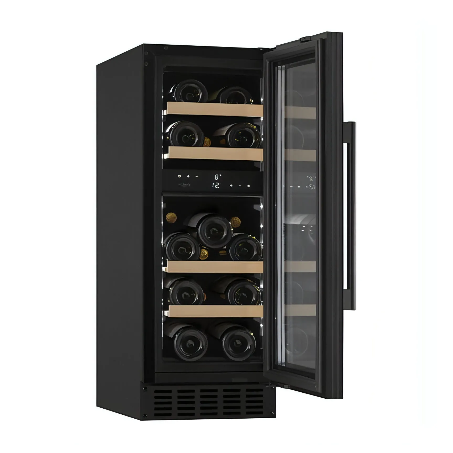 mQuvée - 300mm - Undercounter Wine Fridge - WineCave 700 30D Anthracite Black