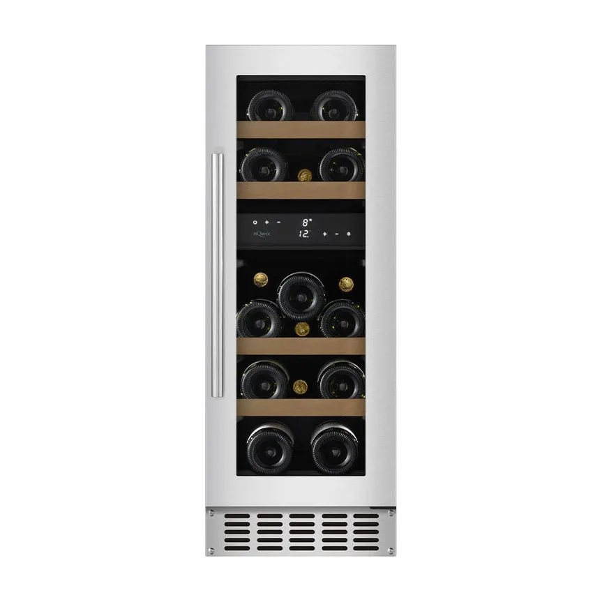mQuvée - 300mm - Undercounter Wine Fridge - WineCave 700 30D - Stainless Steel
