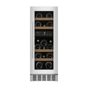 mQuvée - 300mm - Undercounter Wine Fridge - WineCave 700 30D - Stainless Steel