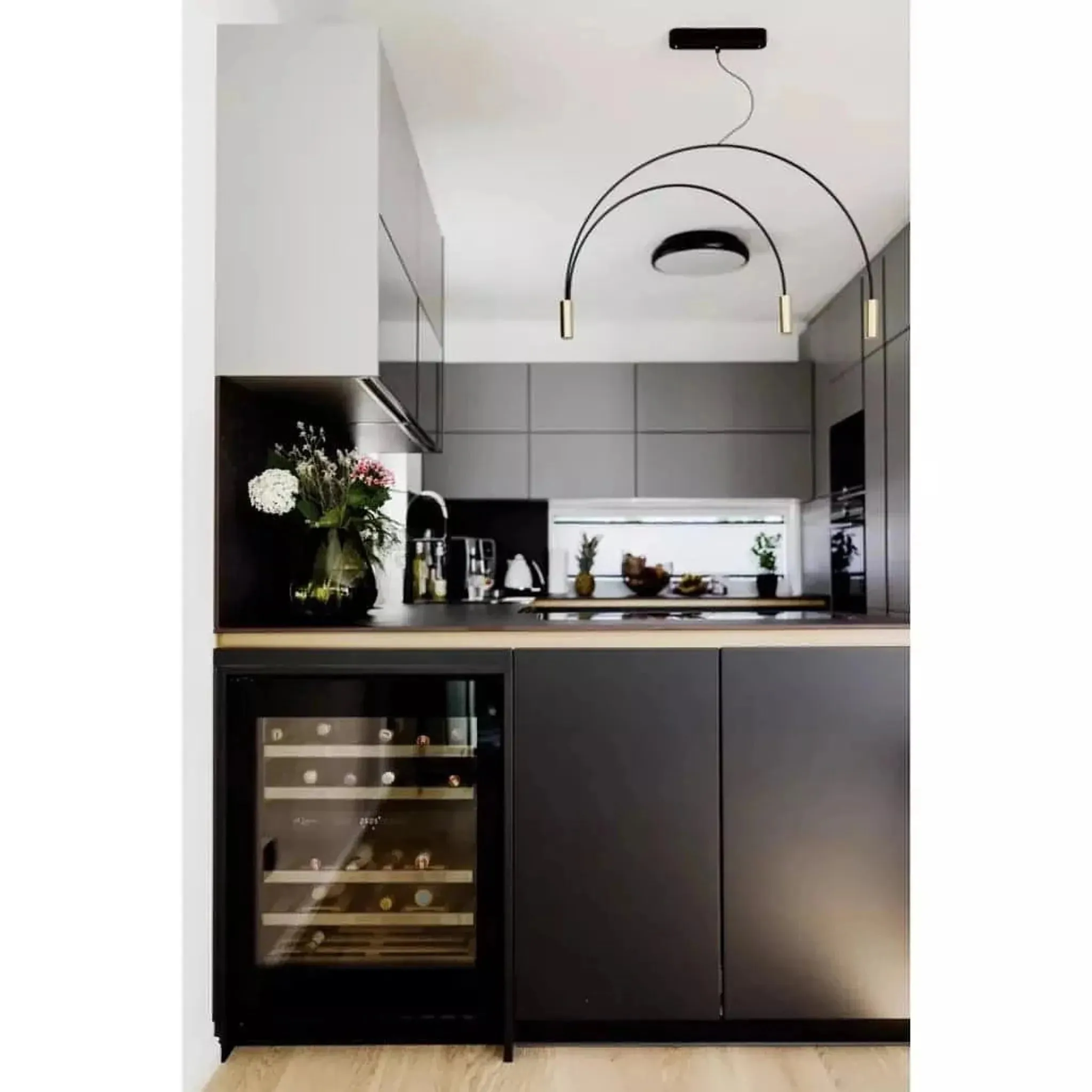 mQuvée - 600mm - Undercounter Wine Fridge - WineCave 700 60D Fullglass Black - Push/Pull - 700mm Door Height