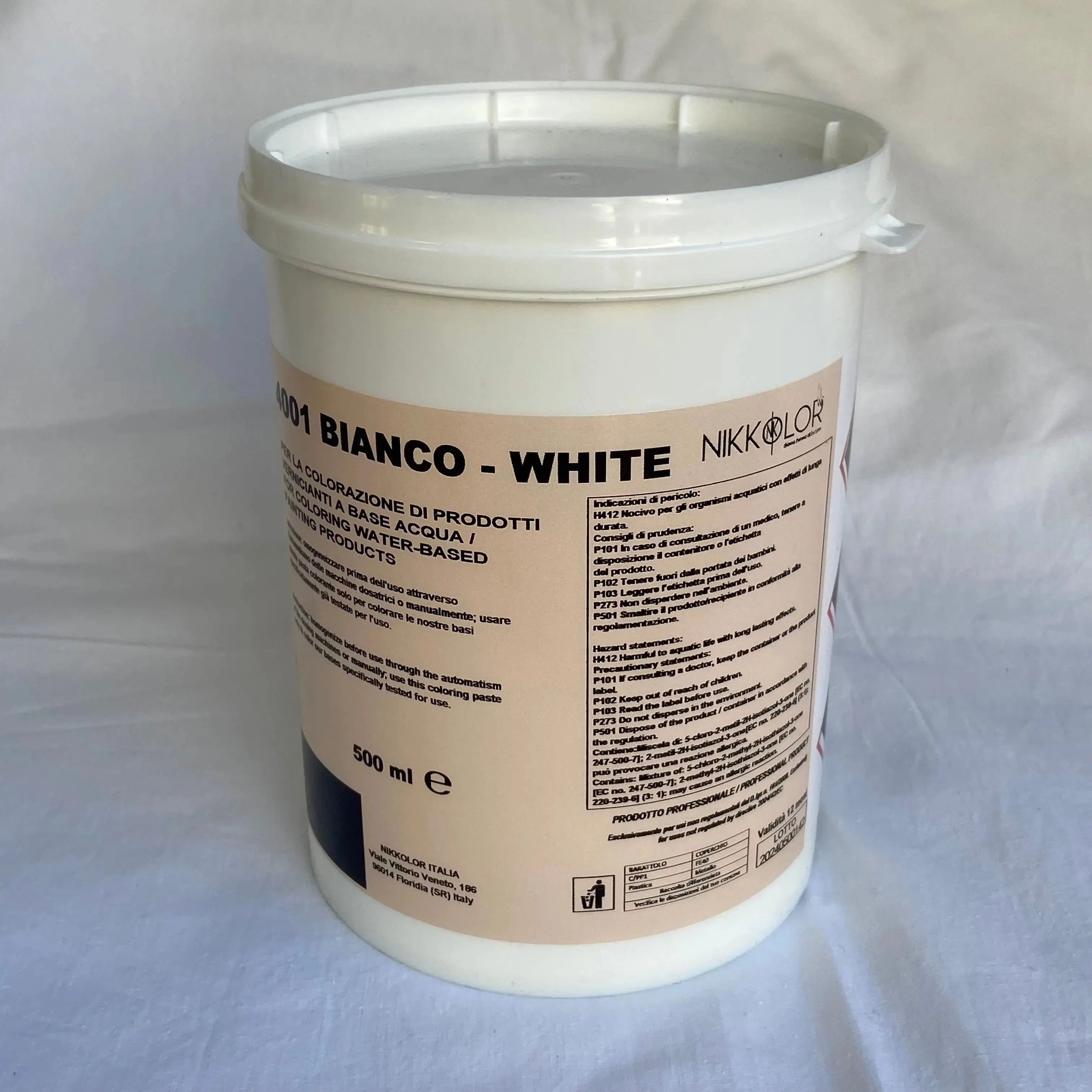 Nikkolor Bianco White Colouring Paste