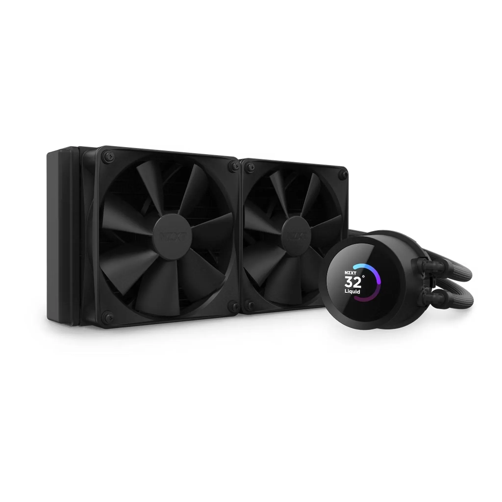 NZXT RL-KN240-B1 Kraken 240 AIO 240mm Liquid Cooler with LCD Display