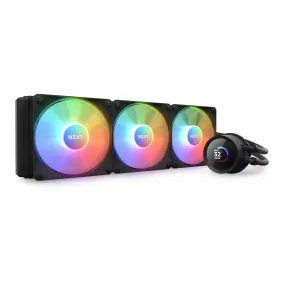 NZXT RL-KR360-B1 Kraken 360 RGB 360mm AIO Liquid Cooler with 1.54" LCD Display and RGB Fans