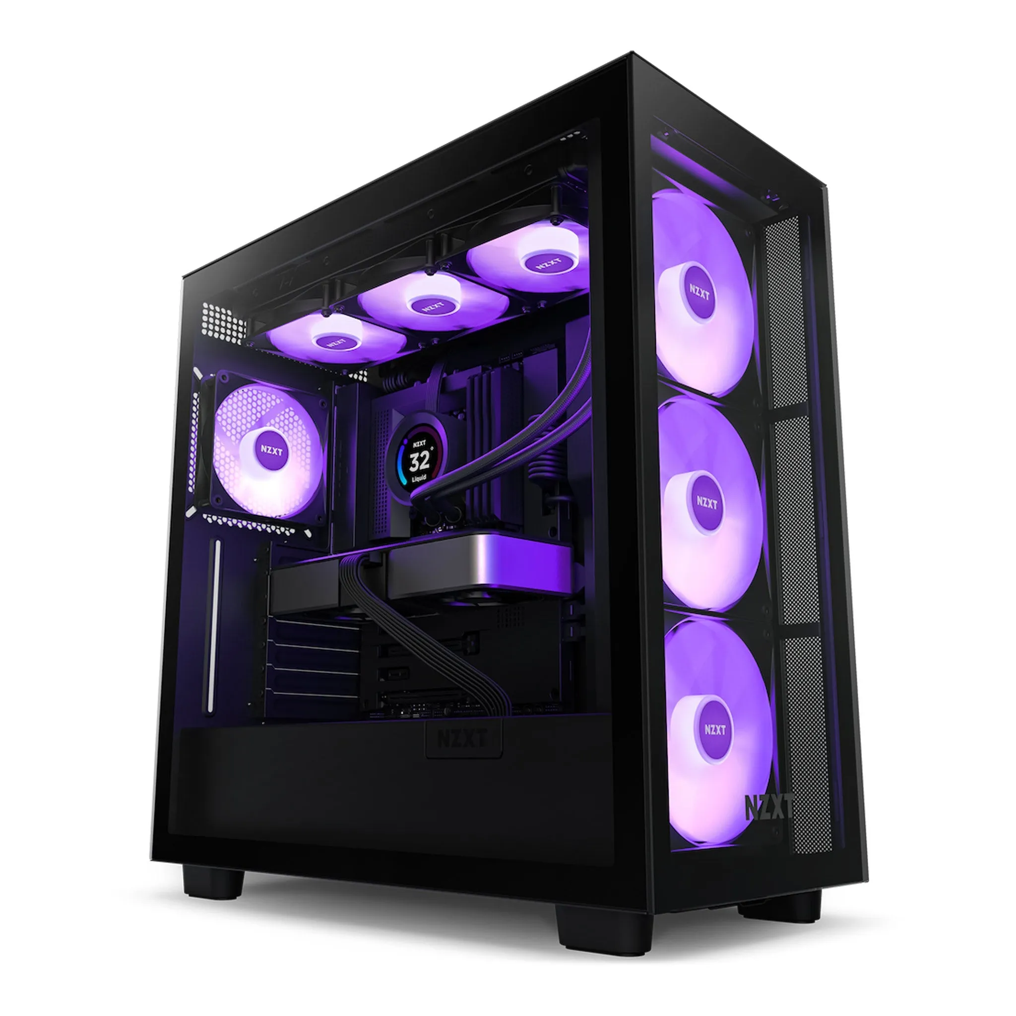 NZXT RL-KR36E-B1 Kraken Elite 360 RGB 360mm AIO Liquid Cooler with LCD Display and RGB Fans - Black