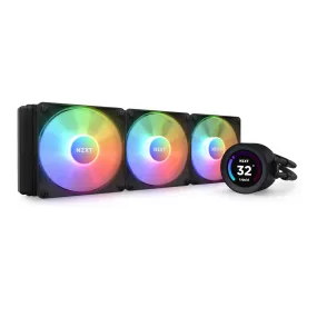 NZXT RL-KR36E-B1 Kraken Elite 360 RGB 360mm AIO Liquid Cooler with LCD Display and RGB Fans - Black
