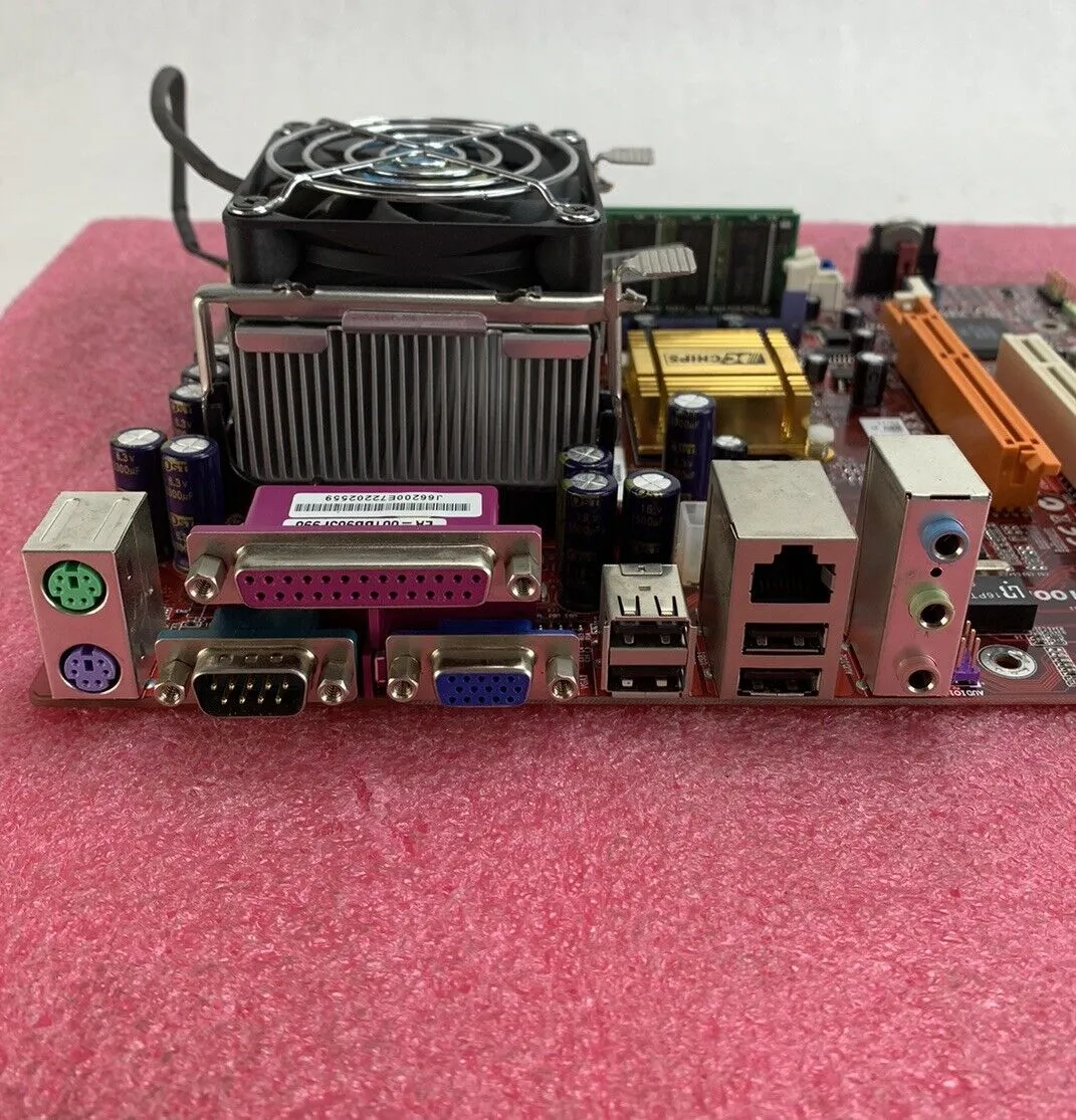 PC Chips M963GU Motherboard Intel Pentium 4 2.8GHz 736MB RAM No I/O Shield