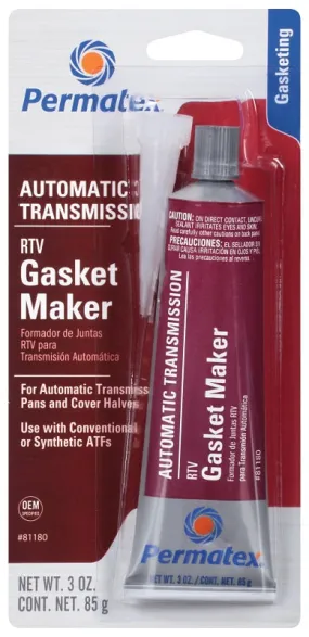 Permatex 81180 Gasket Maker, 3 oz Tube, Paste, Mild :EA: QUANTITY: 1