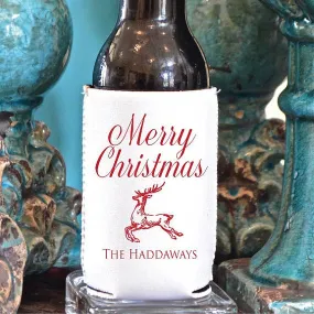 Personalized Christmas Can Coolers
