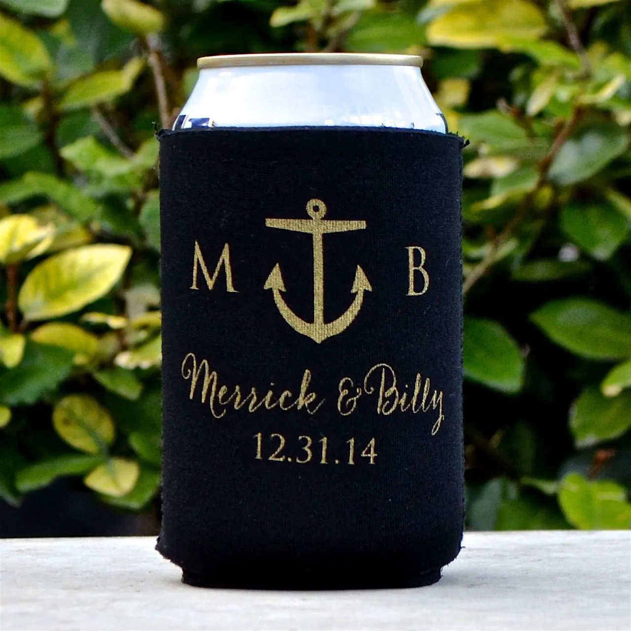 Personalized Christmas Can Coolers