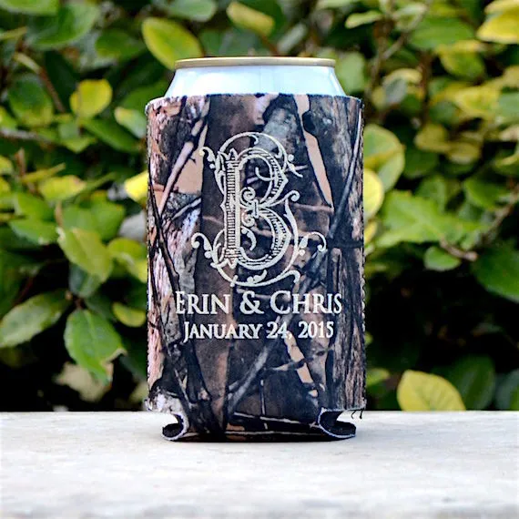 Personalized Christmas Can Coolers