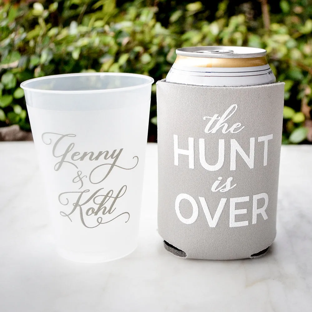 Personalized Couple's Name Can Coolers