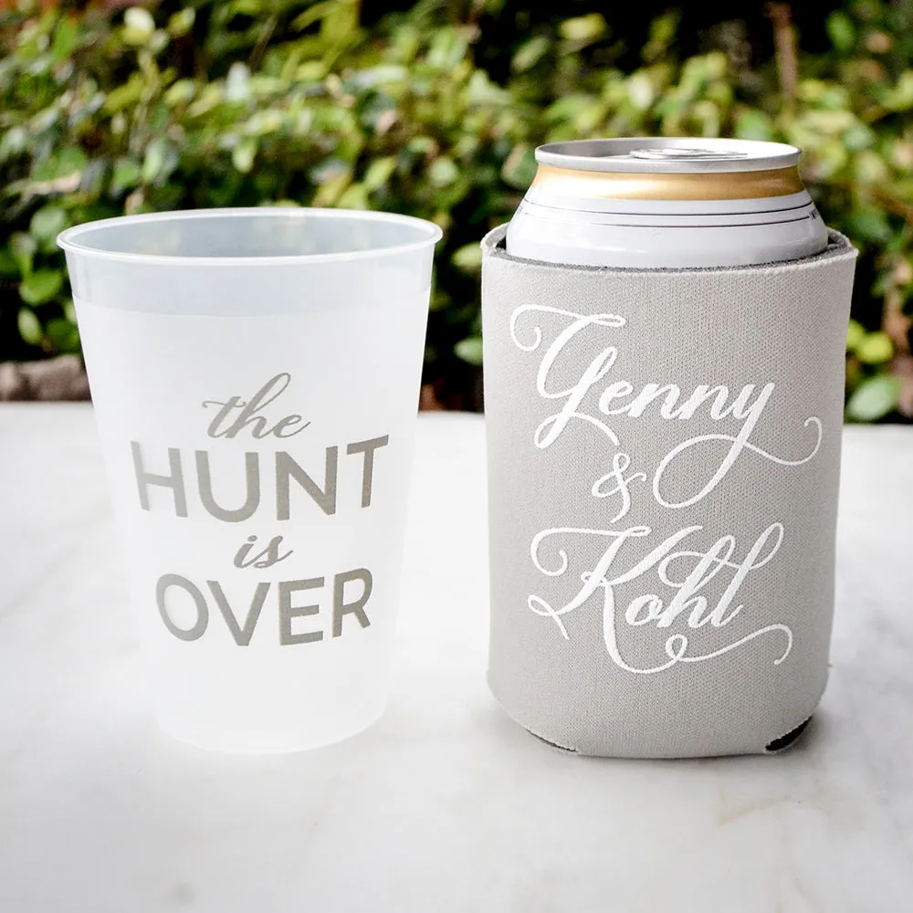Personalized Couple's Name Can Coolers