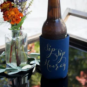 Personalized Sip Sip Hooray Can Coolers