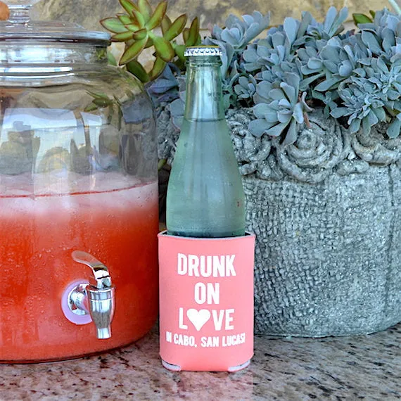 Personalized Texas Love Can Coolers
