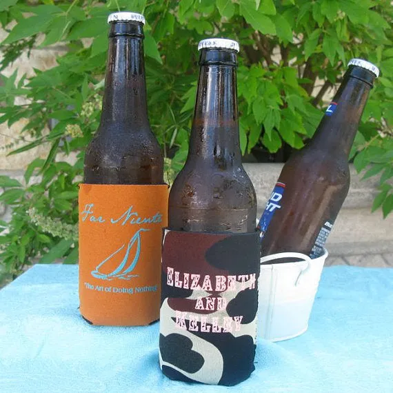 Personalized Wedding Favor Can Coolers