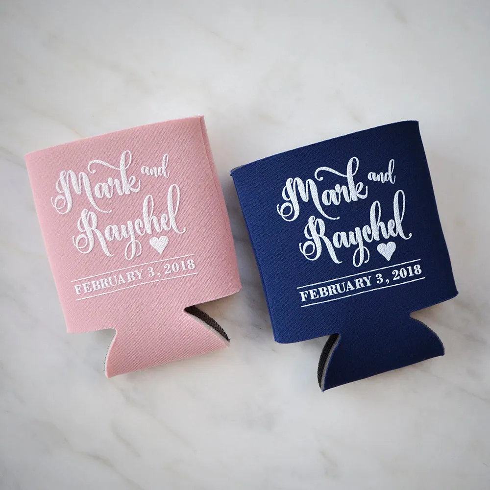 Personalized Wedding Shower Can Coolers