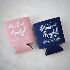 Personalized Wedding Shower Can Coolers