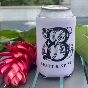 Personalized White Can Coolers