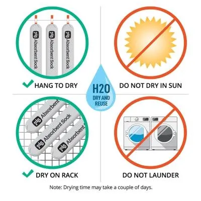 PIG® Mildew-Resistant Water Absorbent Sock
