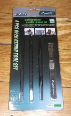 Pro'sKit 4 Piece Case Opener Tool Set - Part # MS-3176