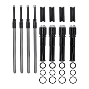 Quickee Pushrods with Gloss Black Covers for 2017-up M8 Models