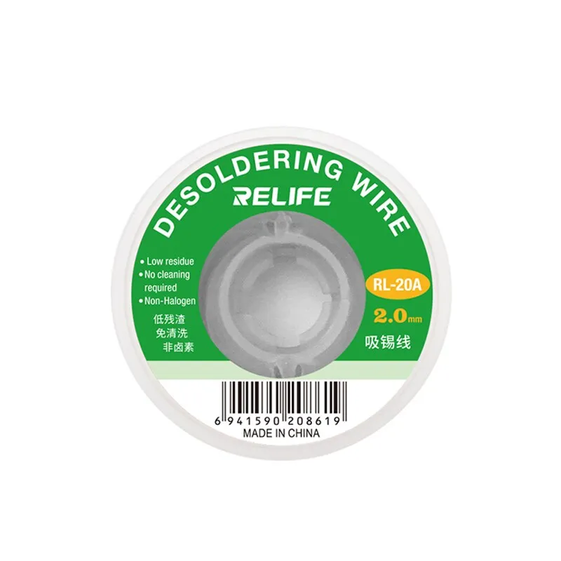 RELIFE RL-20A Soldering Tape Efficient Tin Removal Wire