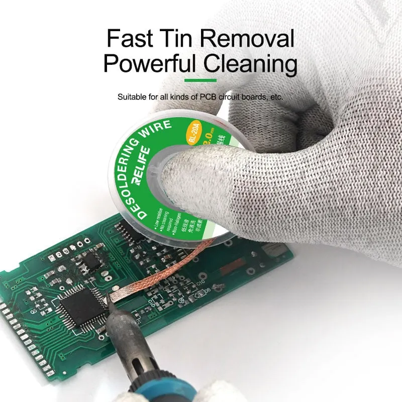 RELIFE RL-20A Soldering Tape Efficient Tin Removal Wire
