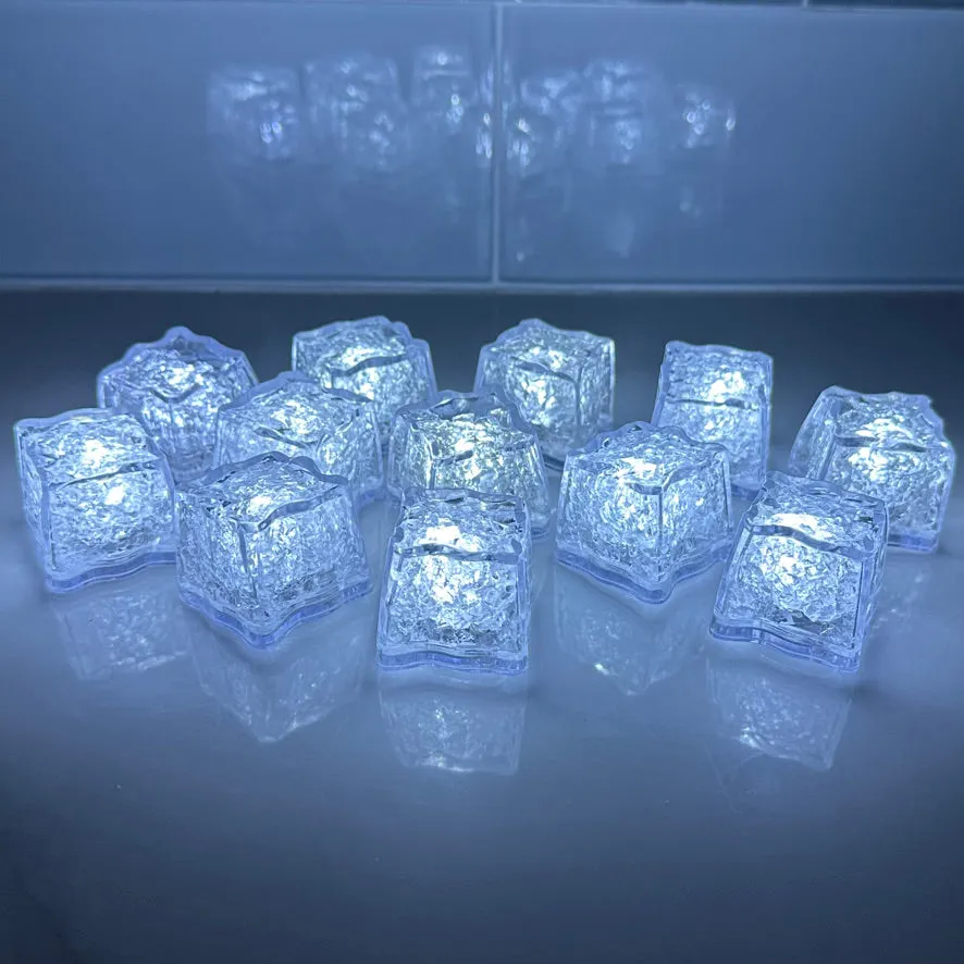 REVO White LED Light Up Ice Cube | 12 Pk