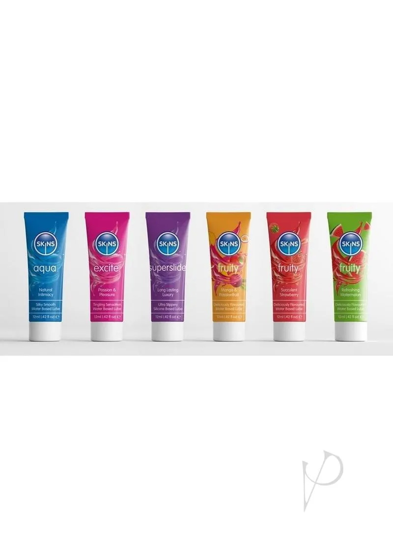 Skins Sampler Tube 12ml 6pk Asst