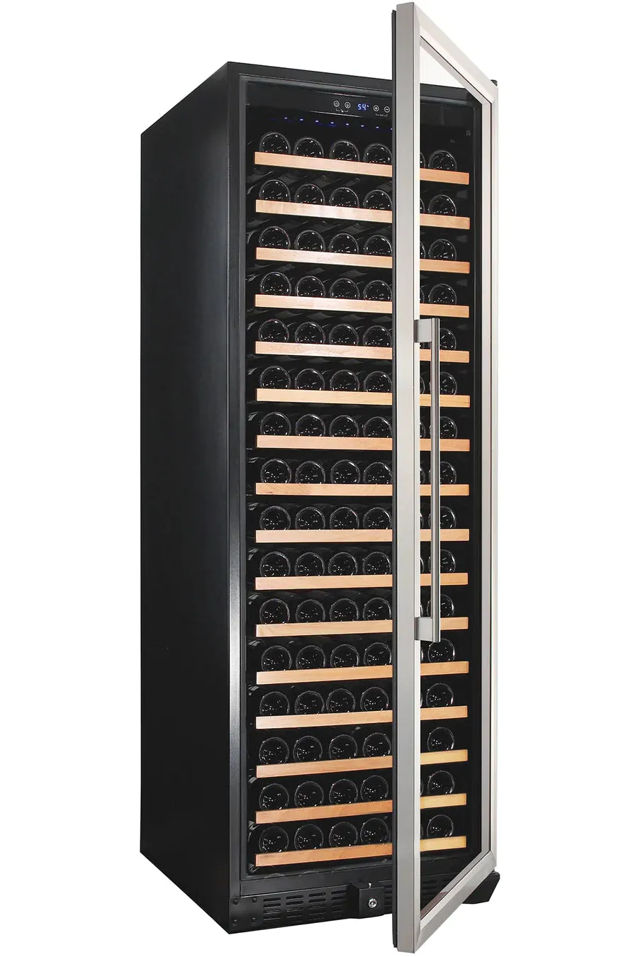 Smith & Hanks 166 Bottle Single Zone Wine Cooler, Stainless Steel Door Trim