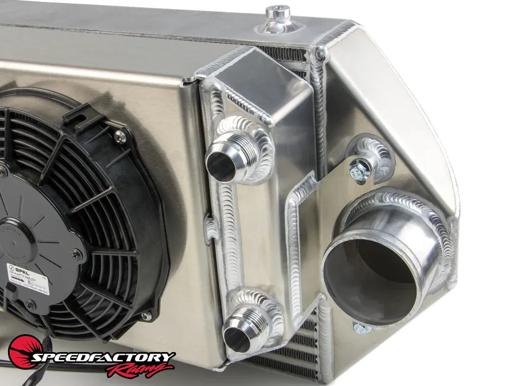 SpeedFactory Racing Dual Backdoor Intercooler | Tucked Radiator Combo - HP 1000HP - K J-Series - 32MM Hose End - SF-06-100-086-034